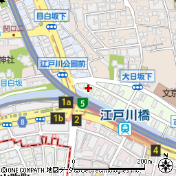 江戸川橋周辺の地図