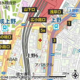 千賀デンタルクリニック上野マルイ医院周辺の地図
