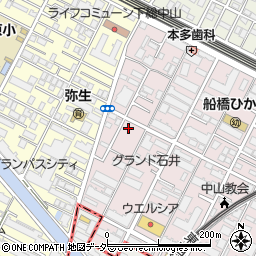 千葉県船橋市二子町551周辺の地図