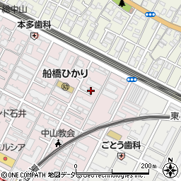 千葉県船橋市二子町491周辺の地図