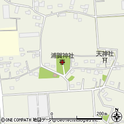浦賀神社周辺の地図