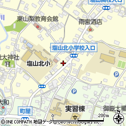 山梨県甲州市塩山千野3469周辺の地図