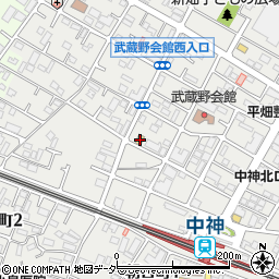 ローソン・スリーエフ昭島中神店周辺の地図