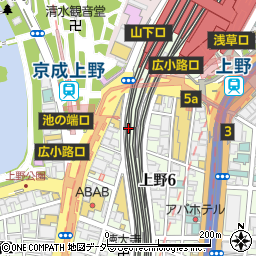 名代 宇奈とと 上野店周辺の地図
