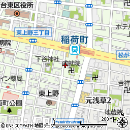 コインパーク東上野３丁目第４駐車場周辺の地図