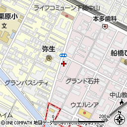 千葉県船橋市二子町553周辺の地図