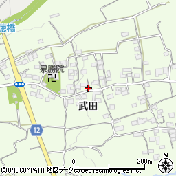 山梨県韮崎市神山町武田631-2周辺の地図