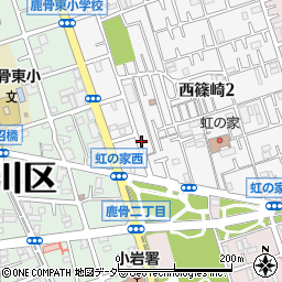 東京都江戸川区西篠崎2丁目6周辺の地図