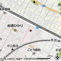 千葉県船橋市二子町483周辺の地図
