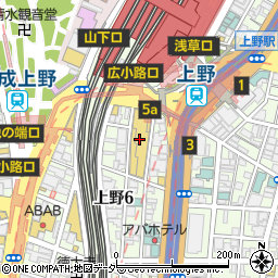 シューファンタジー上野マルイ店周辺の地図