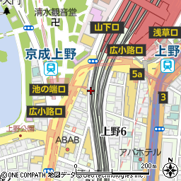 株式会社百果園　上野第二店周辺の地図