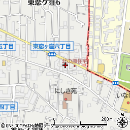 東恋ケ窪薬局周辺の地図