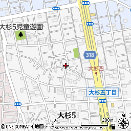 東京都江戸川区大杉5丁目16-16周辺の地図