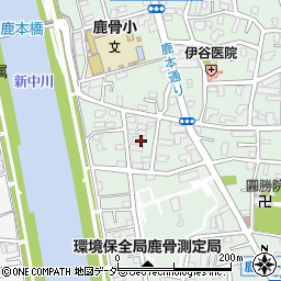 東京都江戸川区鹿骨1丁目21周辺の地図