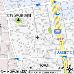 東京都江戸川区大杉5丁目17-16周辺の地図
