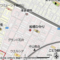 千葉県船橋市二子町516-1周辺の地図