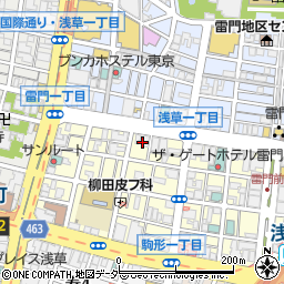 日高屋 浅草雷門店周辺の地図