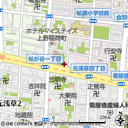 東京都台東区松が谷1丁目4-1周辺の地図