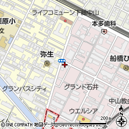 千葉県船橋市二子町550周辺の地図