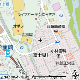 山梨県韮崎市富士見1丁目3周辺の地図
