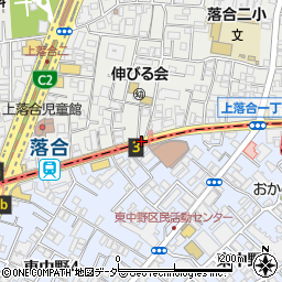 落合駅周辺の地図