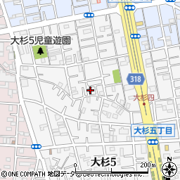 東京都江戸川区大杉5丁目16-1周辺の地図