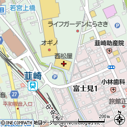 西松屋ライフガーデン韮崎店周辺の地図