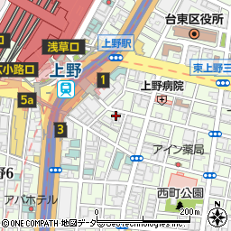 自衛隊東京地方協力本部　城東地区隊本部台東出張所周辺の地図