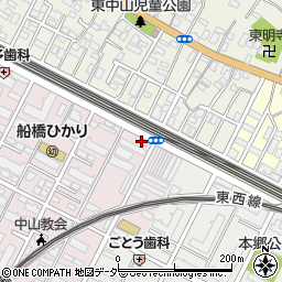 千葉県船橋市二子町485周辺の地図