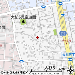 東京都江戸川区大杉5丁目17-2周辺の地図