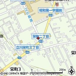 東京都立川市栄町周辺の地図