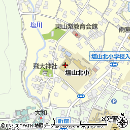 山梨県甲州市塩山千野3422周辺の地図