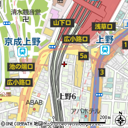 全席個室居酒屋  肴うたげ 上野駅前店周辺の地図