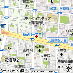 東京都台東区松が谷1丁目4-4周辺の地図