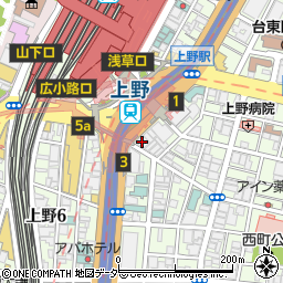 常陽銀行上野支店 ＡＴＭ周辺の地図