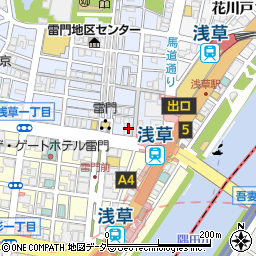 日高屋 浅草駅前店周辺の地図