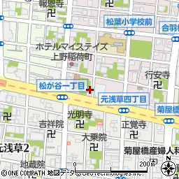 東京都台東区松が谷1丁目4-17周辺の地図