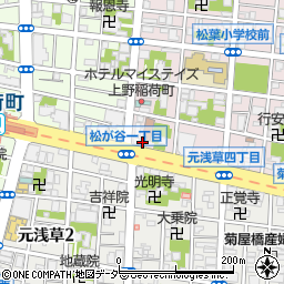 東京都台東区松が谷1丁目4-5周辺の地図