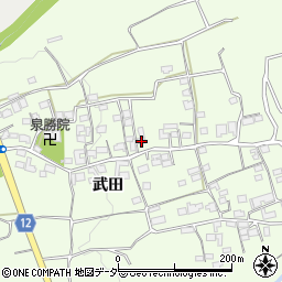 山梨県韮崎市神山町武田638周辺の地図