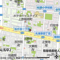 東京都台東区松が谷1丁目4-3周辺の地図