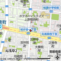 東京都台東区松が谷1丁目4-6周辺の地図