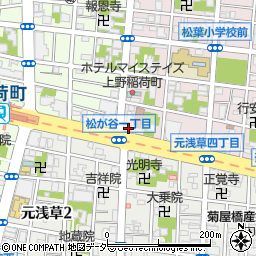 東京都台東区松が谷1丁目4-6周辺の地図