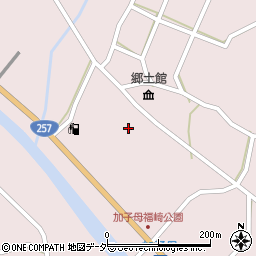 岐阜県中津川市加子母上桑原4109-2周辺の地図