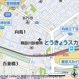 ニコニコレンタカー　とうきょうスカイツリー駅店周辺の地図