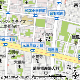 台東松が谷郵便局周辺の地図