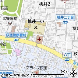 荻窪郵便局周辺の地図