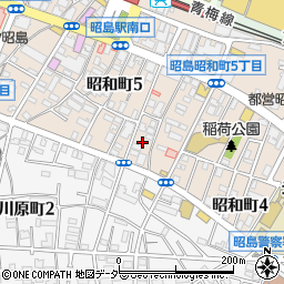 東京都昭島市昭和町5丁目3周辺の地図