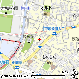 東京都新宿区高田馬場3丁目35周辺の地図