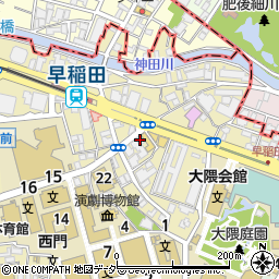 東京三協信用金庫早稲田支店周辺の地図