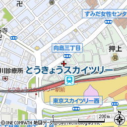 ミニストップ業平橋店周辺の地図